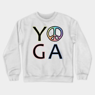 Yoga Peace Sign Love Crewneck Sweatshirt